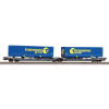 Wagony Platformy T3000e z naczepami "Transmeg" PIKO 58971 H0